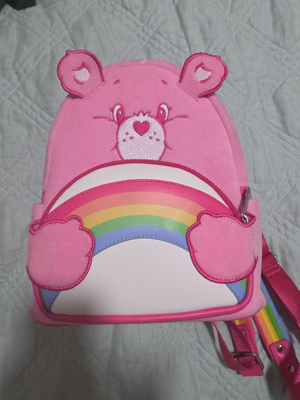 Loungefly Cheer Bear Care Bear Backpack - Cute Shoulder Bag